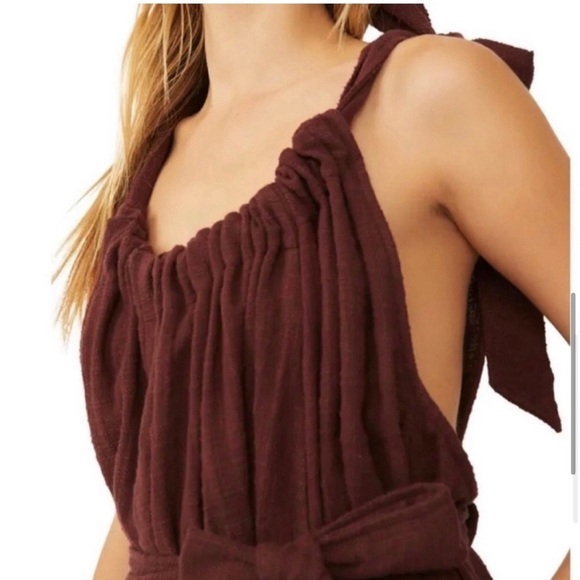 free people jumpsuit C rum raisin - Picture 10 of 16